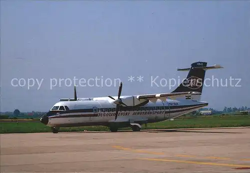Flugzeuge Zivil Jugoslovenski Aerotransport JAT ATR 42 YU ALK Kat. Flug