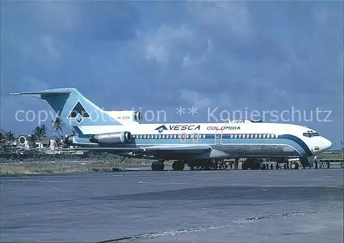 Flugzeuge Zivil Avesca Colombia Boeing 727 95 HK 3771X c n 19595 467 Kat. Flug