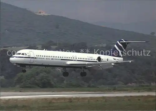 Flugzeuge Zivil Compagne Corse Mediterranee Fokker 100 F GMPG Kat. Flug