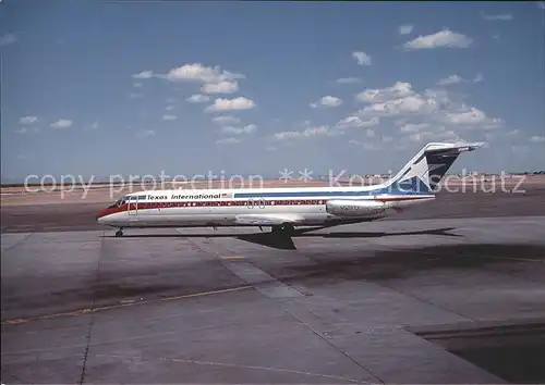 Flugzeuge Zivil Texas International Airlines McDonnelol Douglas DC 9 92 N538TX c n 47218 Kat. Flug