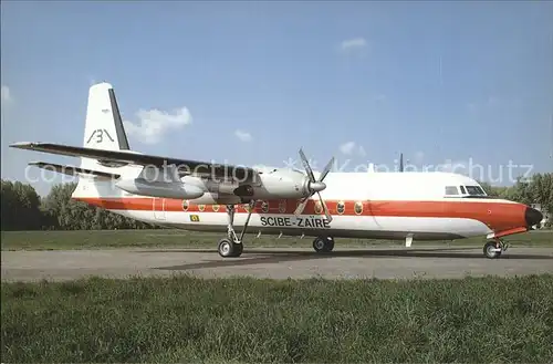 Flugzeuge Zivil Scibe Zaire Airlift Fokker F27 Kat. Flug
