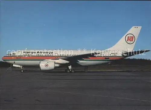 Flugzeuge Zivil Kenya Airways A310 D AICM Kat. Flug