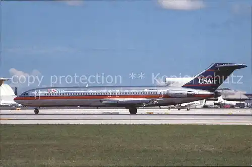 Flugzeuge Zivil USAir Boeing 727 247 N749US c n 21393 Kat. Flug