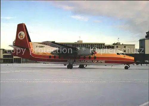 Flugzeuge Zivil Air Guadeloupe Fairchild Ind. F 27J F GBRT  Kat. Flug