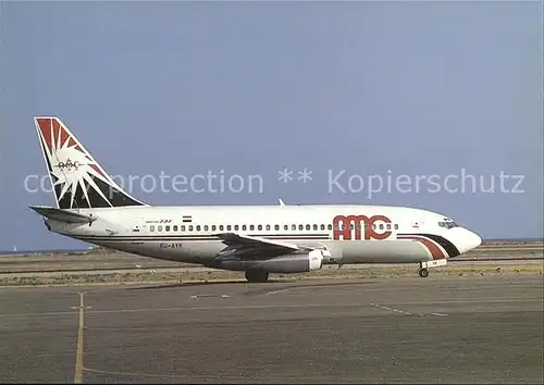 Flugzeuge Zivil AMC Aircraft Maintenance Corporation Boeing 737 266 SU AYK c n 21194 455 Kat. Flug