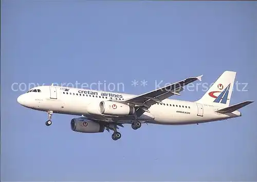 Flugzeuge Zivil Cretan Airlines A320 231 SX BAS c n 043  Kat. Flug