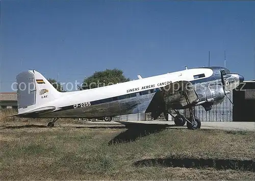 Flugzeuge Zivil Lineas Aereas Canedo DC 3C CP 2255 c n 25951  Kat. Flug