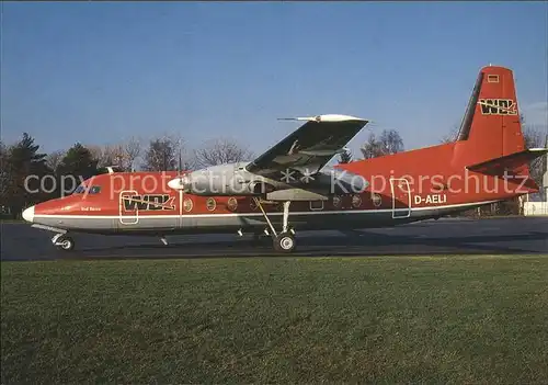 Flugzeuge Zivil WDL Fokker F 27 D AELI Kat. Flug