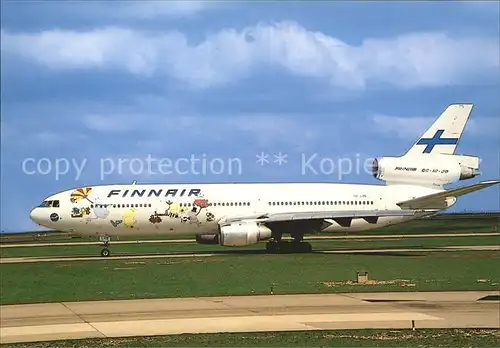 Flugzeuge Zivil Finnair McDonnell Douglas DC 10 30 OH LHB  Kat. Flug