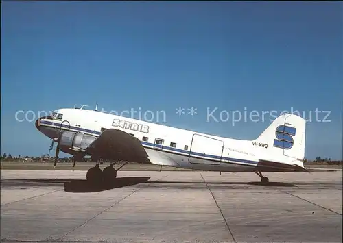 Flugzeuge Zivil Setair McDDouglas DC 3C S1C3G VH MWQ c n 9583 Kat. Flug