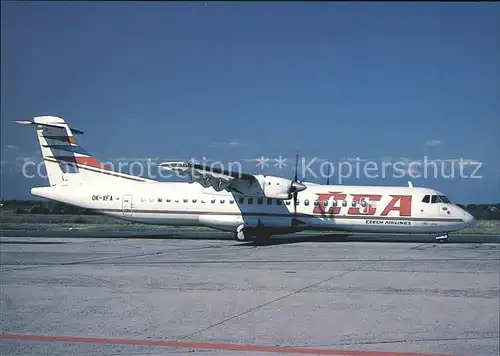 Flugzeuge Zivil CSA Aerospatiale Alenia ATR72 202 OK XFA cn 285 Kat. Flug