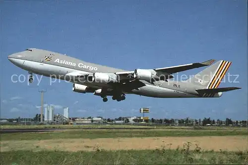 Flugzeuge Zivil Asiana Airlines Cargo Boeing 747 48EF HL7420 Kat. Flug