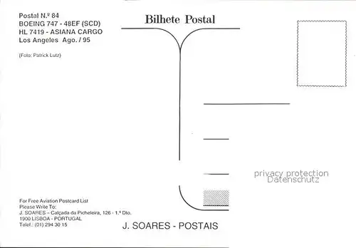 Flugzeuge Zivil Asiana Cargo Boeing 747 48EF SCD HL 7419  Kat. Flug