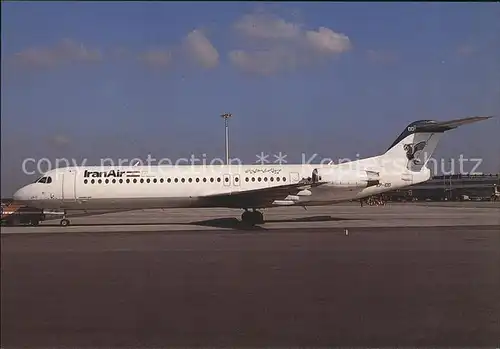 Flugzeuge Zivil Iran Air Fokker 100 EP IDD Kat. Flug