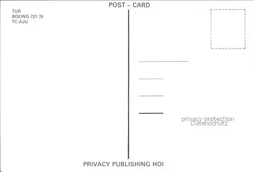 Flugzeuge Zivil TUR Boeing 727 76 TC AJU Kat. Flug