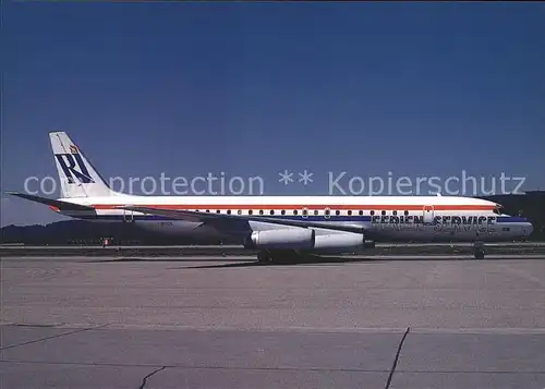 Flugzeuge Zivil Ferien Service Rich International DC 8 62 N1805 c n 45899 304 Kat. Flug