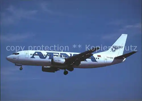 Flugzeuge Zivil Avensa Boeing 737 3YO YV 99C cn 24463 Kat. Flug