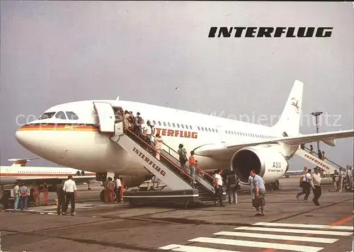 Flugzeuge Zivil Interflug A310  Kat. Flug