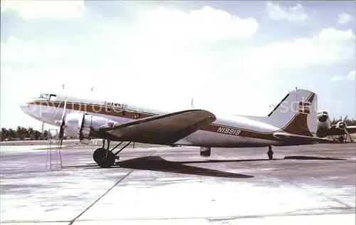 Flugzeuge Zivil Shawnee Airlines Douglas DC 3 N19919
