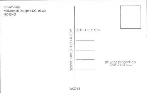 Flugzeuge Zivil Ecuatoriana McDonnell Douglas DC 10 30 HC BKO