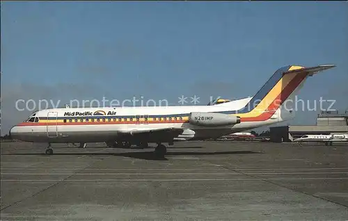 Flugzeuge Zivil Mid Pacific Air Fokker F28 4000 N281MP