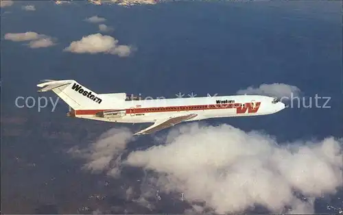 Flugzeuge Zivil Western Airlines Boeing 727 247 A N2807W c n 20579