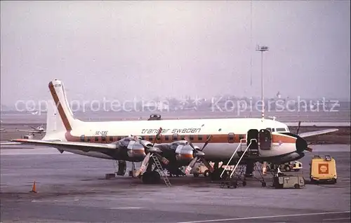 Flugzeuge Zivil Transair Sweden Douglas DC 7 SE ERE 