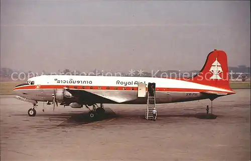 Flugzeuge Zivil Royal Air Lao McDouglas DC 4 IW PNI c n unknown 