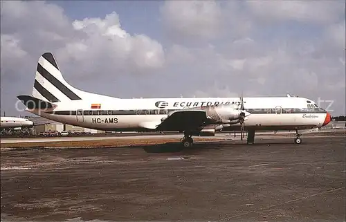 Flugzeuge Zivil Ecuatoriana Lockheed L.188A Electra HC AMS c n 1002