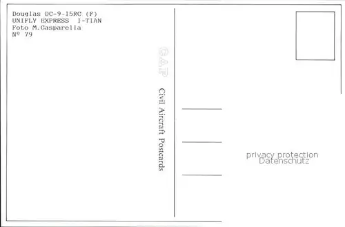 Flugzeuge Zivil Unifly Express Douglas DC 9 15RC I TIAN