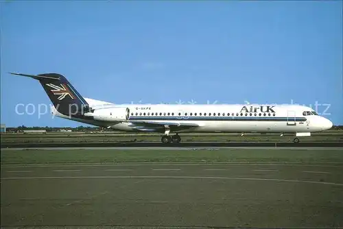 Flugzeuge Zivil Air UK Fokker 100 G UFKE 