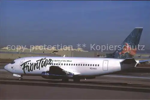 Flugzeuge Zivil Frontier Fawn The Spirit of the West Boeing 737 201 N214AU c n 20214 172