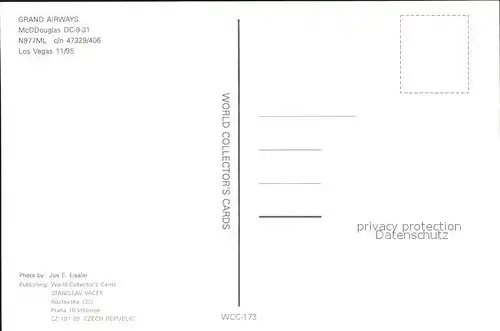Flugzeuge Zivil Grand Airways McDDouglas DC 9 31 N977ML c n 4329 406