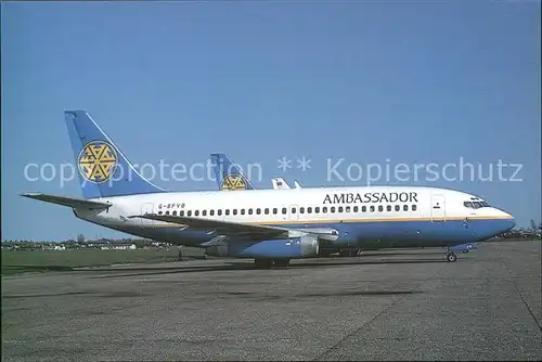 Flugzeuge Zivil Ambassador Boeing 737 G BFVB 