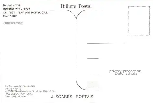 Flugzeuge Zivil TAP Air Portugal Boeing 707 3F5C CS TBT 
