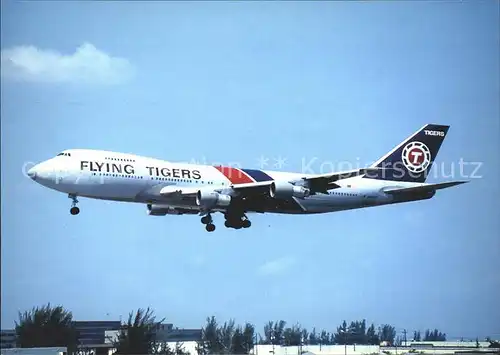 Flugzeuge Zivil Flying Tigers Boeing 747 124F N822FT cn 19733