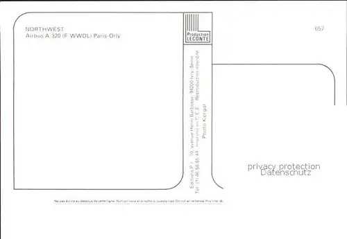 Flugzeuge Zivil Northwest A320 F WWDL 