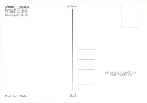 Flugzeuge Zivil Tarom Romania Boeing B707 321C YR ABN c n 19379