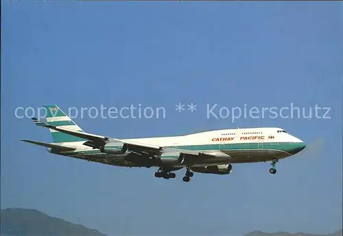 Flugzeuge Zivil Cathay Pacific Boeing 747 400 VR HOR 