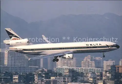 Flugzeuge Zivil Delta Air Lines McDonnell Douglas MD 11 N804DE c n 48475 489