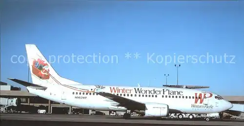 Flugzeuge Zivil Western Pacific Winter Wonder Plane Boeing 737 300 N962WP c n unknown 