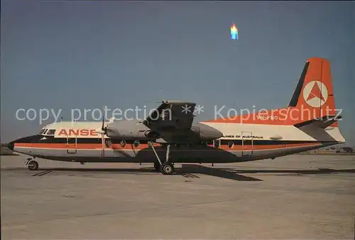 Flugzeuge Zivil Ansett Fokker F27 c n 10304 VH FNO