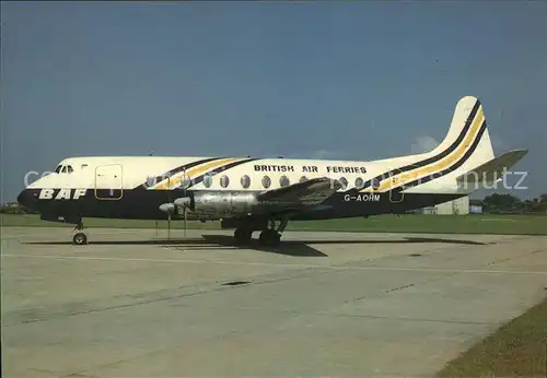 Flugzeuge Zivil British Air Ferries Vickers Viscount 802 G AOHM c n  162