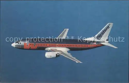 Flugzeuge Zivil Western Airlines Boeing 737 347