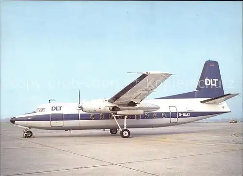 Flugzeuge Zivil DLT Fokker F27 D BAKI