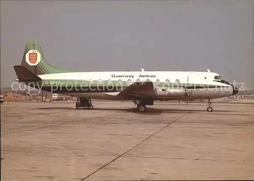 Flugzeuge Zivil Guernsey Airlines Vickers Viscount 700 G BFYZ