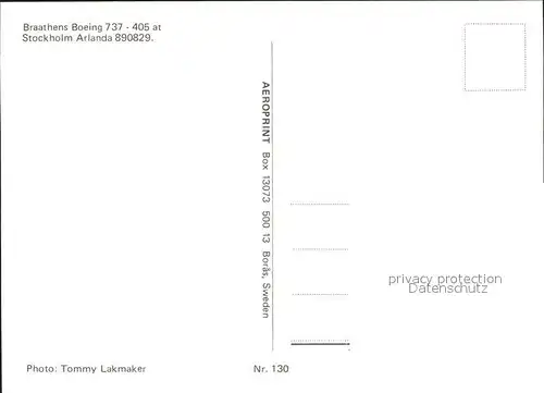 Flugzeuge Zivil Braathens Boeing 737 405 LN BRA 