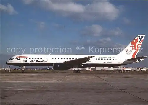 Flugzeuge Zivil British Airways Teaming up for Britain B 757 236 G BMRC c n 24072 160