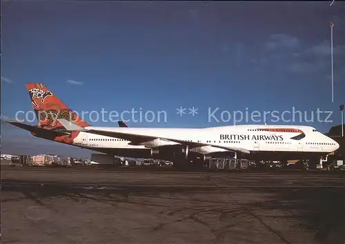 Flugzeuge Zivil British Airways Wunala Dreaming red col. B 747 436 G BNLS c n 24629 841