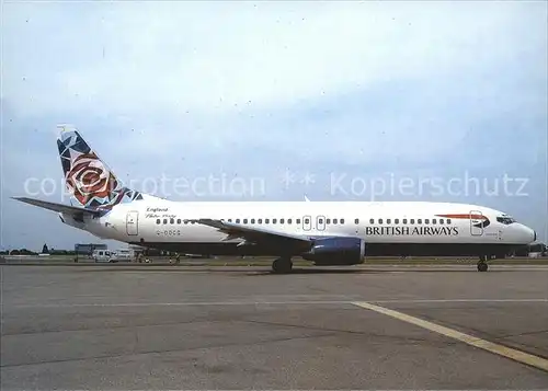 Flugzeuge Zivil British Airways Chelsey rose col. B 737 400 G DOCG 